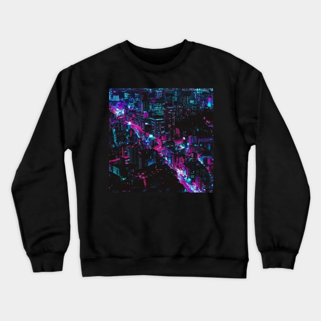 Vaporwave Aesthetic Crewneck Sweatshirt by TheVintageChaosCo.